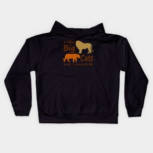 I like Big Cats Kids Hoodie